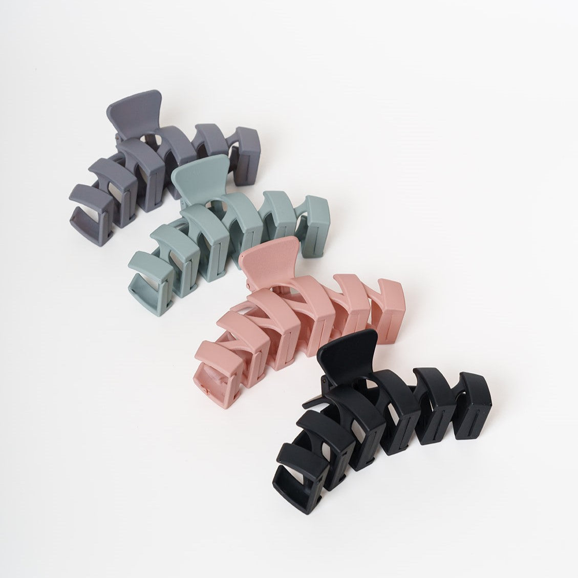 Grote zigzag clip voor dik en lang haar
