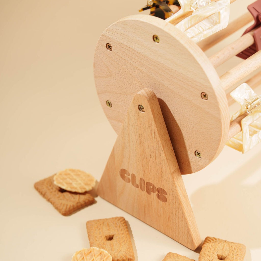 Houten clips speld organizer