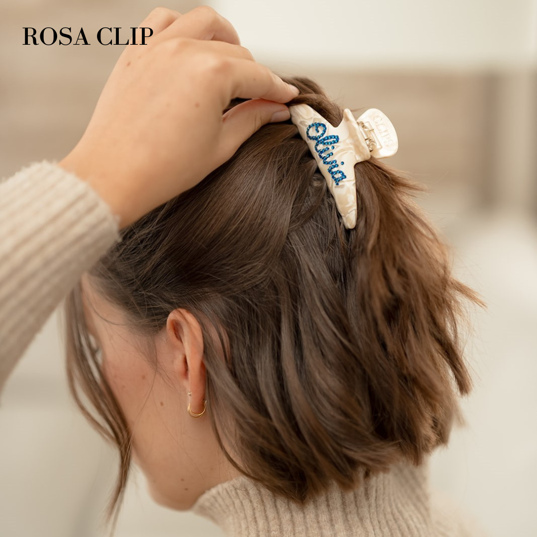 gepersonaliseerde haarspeld naam zelf kiezen steentjes clips 