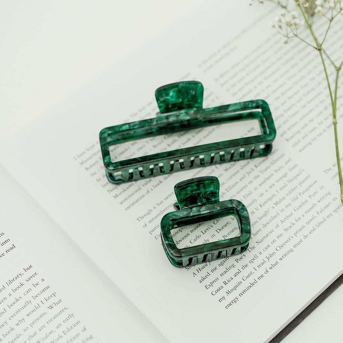 stevig kwalitatief haarspeld fijn haar lang haar haarklem clip clips groen