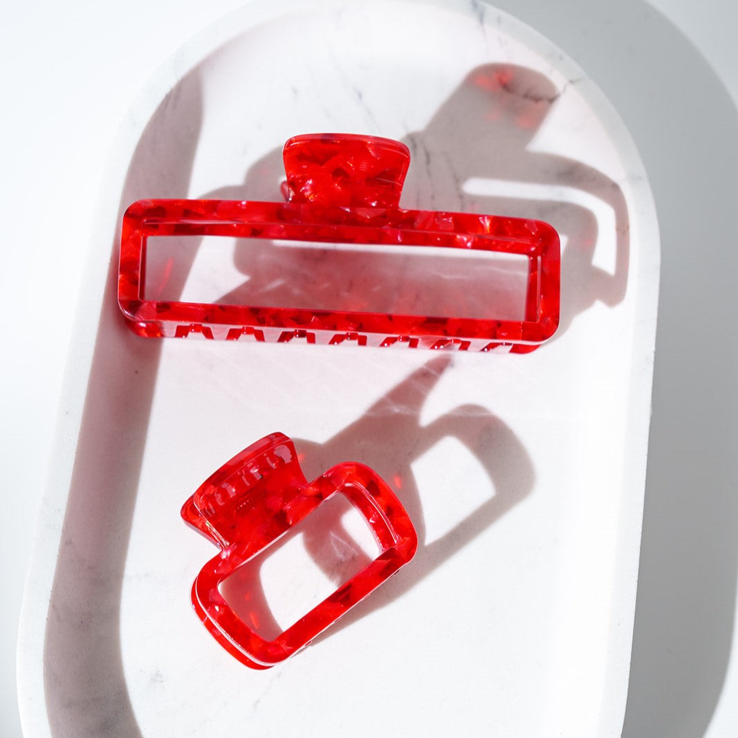 haarspeld dik haar stevig kwalitatief haarklem clips clip rood