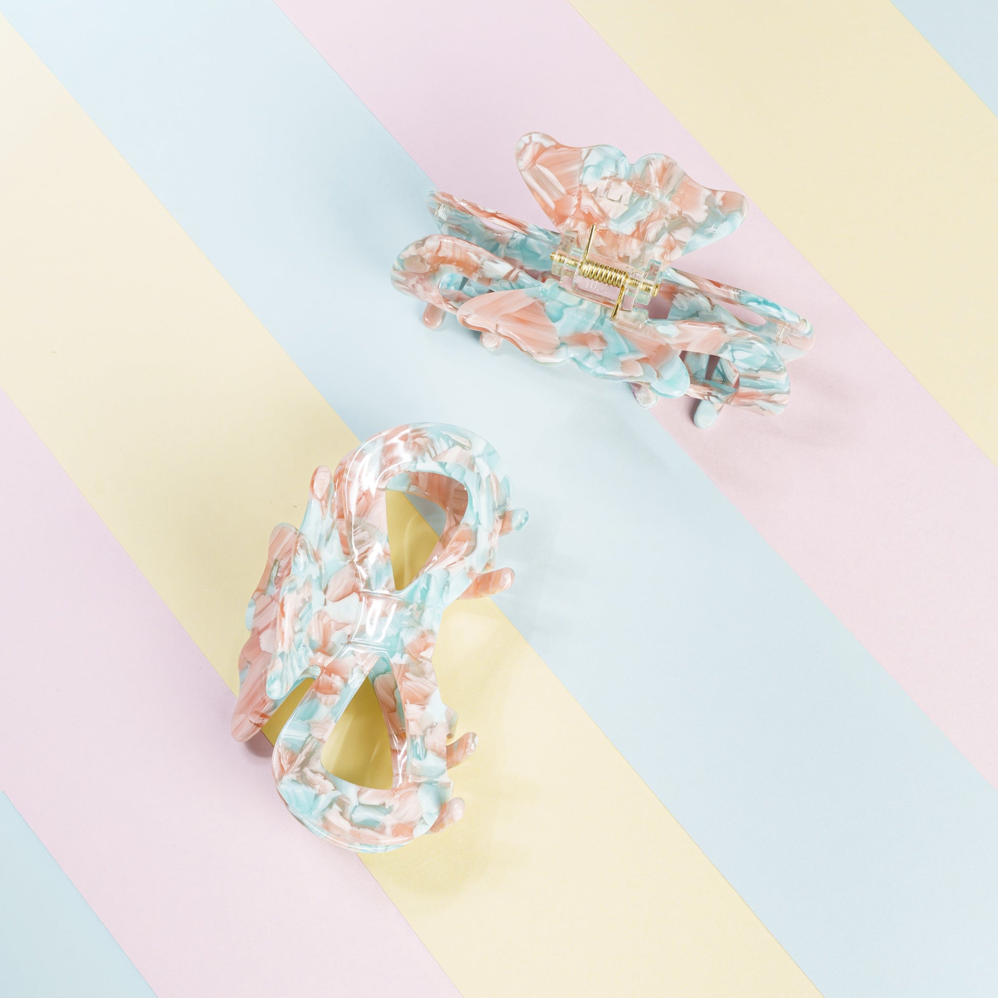 clip haarspeld  fijn haar dik haar kwalitatief strik stevig clips roze turquoise