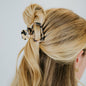 clips vierkante haarspeld marmer beige
