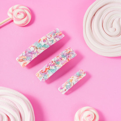 click french clip metaal haarspeld fijn haar dik haar kwalitatief stevig clips marmer pastel