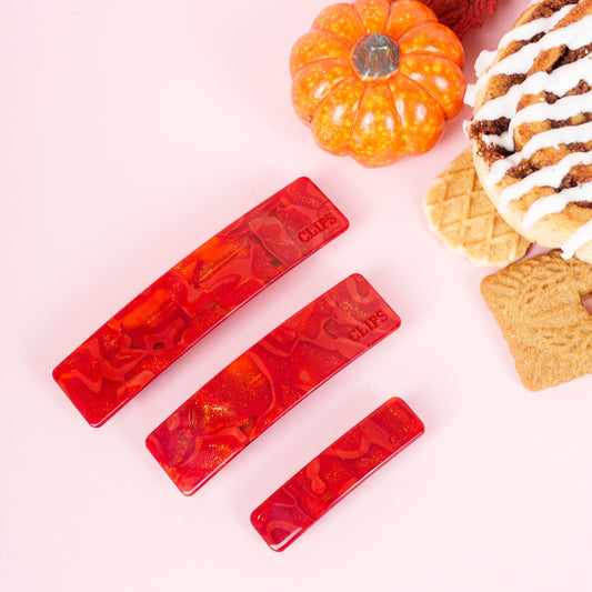 click french clip metaal haarspeld fijn haar dik haar kwalitatief stevig clips marmer rood goud