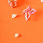 Vlinder haarspeld metaal dik haar haarklem clips clip floral roze