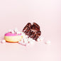 Clips haarspeld haarklem extra tandjes fijn haar glad haar glitterbruin