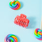 Clips haarspeld haarklem extra tandjes fijn haar glad haar mozaïek roze
