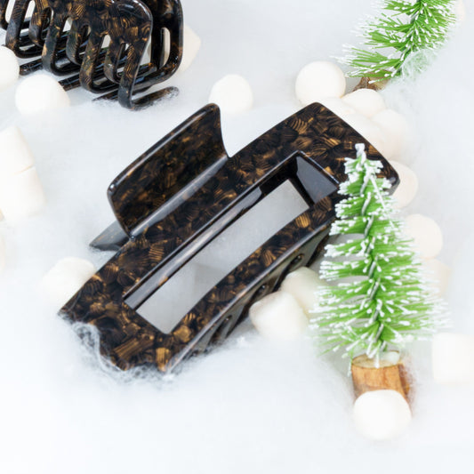 haarspeld alle haartypes stevig kwalitatief haarklem clips mozaïek zwart goud