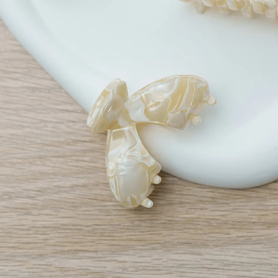 Julia gesplitste clip haarspeld haarklem clips licht groen extra tandjes fijn haar dik haar stevig wit