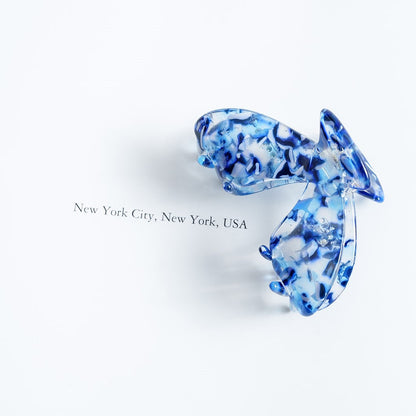 Julia gesplitste clip haarspeld haarklem clips licht groen extra tandjes fijn haar dik haar stevig blauw