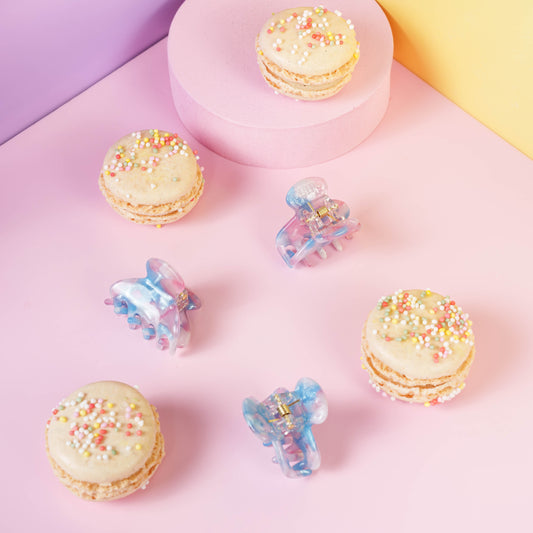 kleine haarspeld lili clips fijn haar knijpt goed stevig blauw paars
