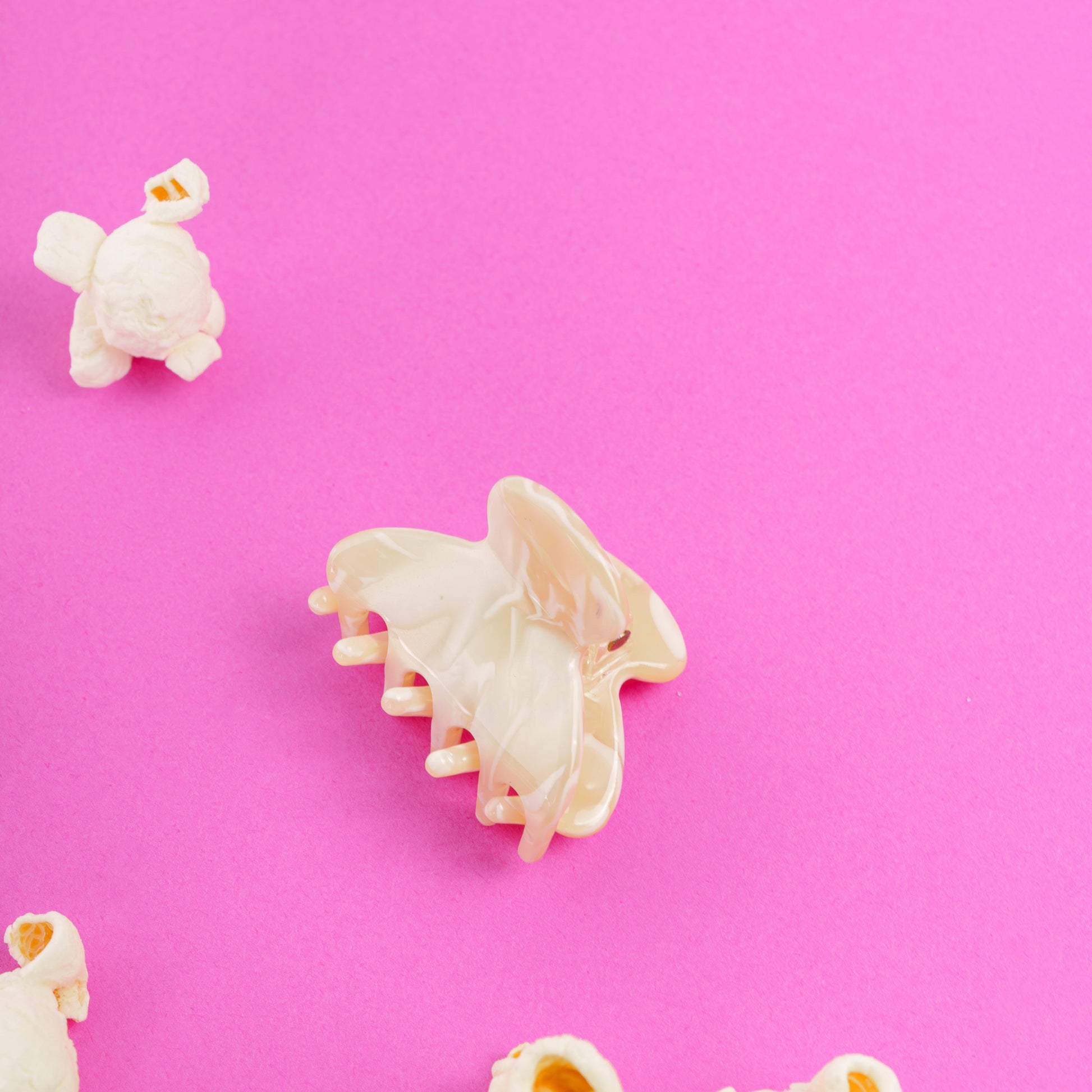 kleine haarspeld lili clips fijn haar knijpt goed stevig marmer wit
