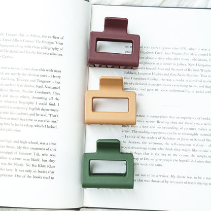 Vierkante matte en stevige clip voor alle haartypes