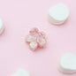 Bloemenhaarspeld bloem kleine bloem clip haarklem fijn haar dik haar alle haartypes licht roze