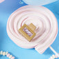 lola clip mat haarspeld vierkante clip beige