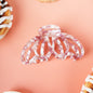 clip haarspeld dik haar kwalitatief stevig clips marmer oudroze