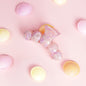 Noé clip bubbly grote haarspeld  mozaïek lichtroze
