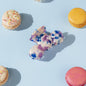 Nomi clip bubbly haarspeld marmer blauw paars