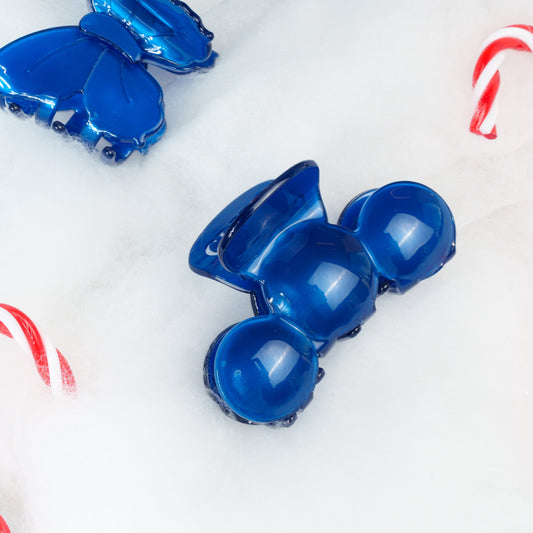 Nomi clip bubbly haarspeld effen koningsblauw