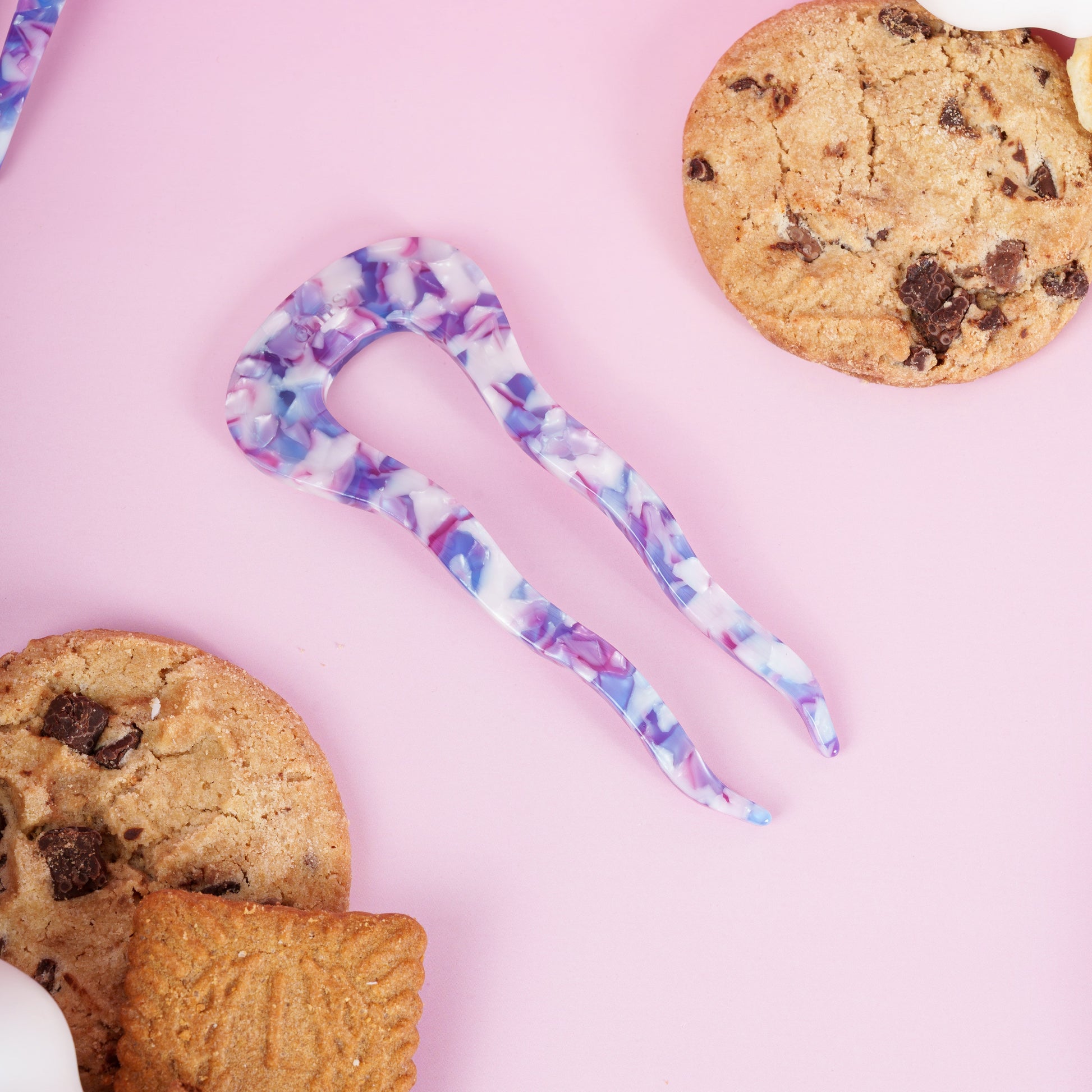 french pin clips lang dik haar tutorial marmer wit paars