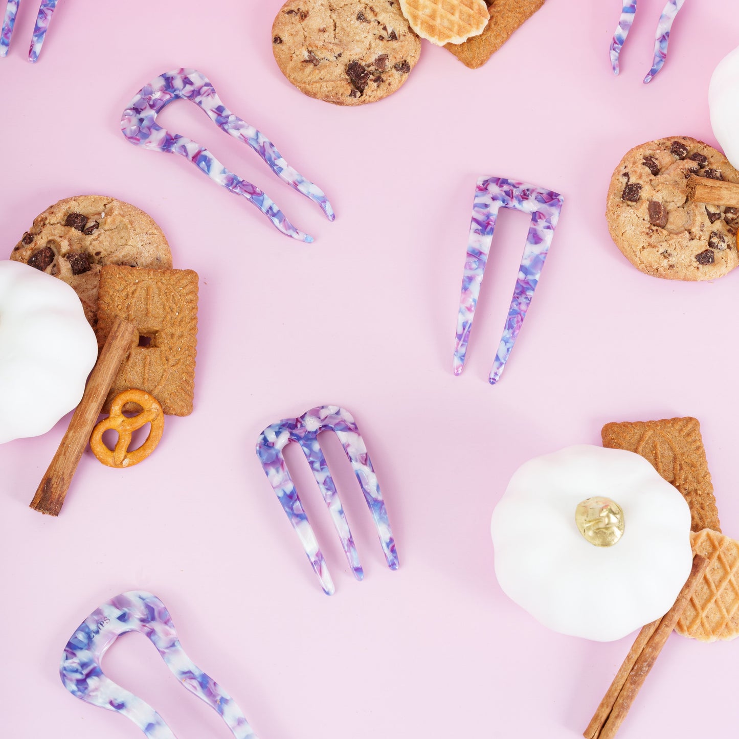 french pin clips lang dik haar tutorial marmer wit paars