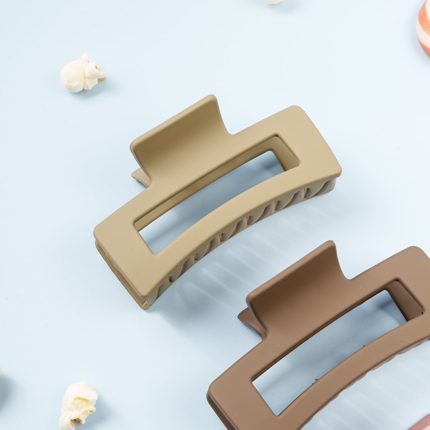 vera clips fijn dik haar extra tandjes haarspeld khaki