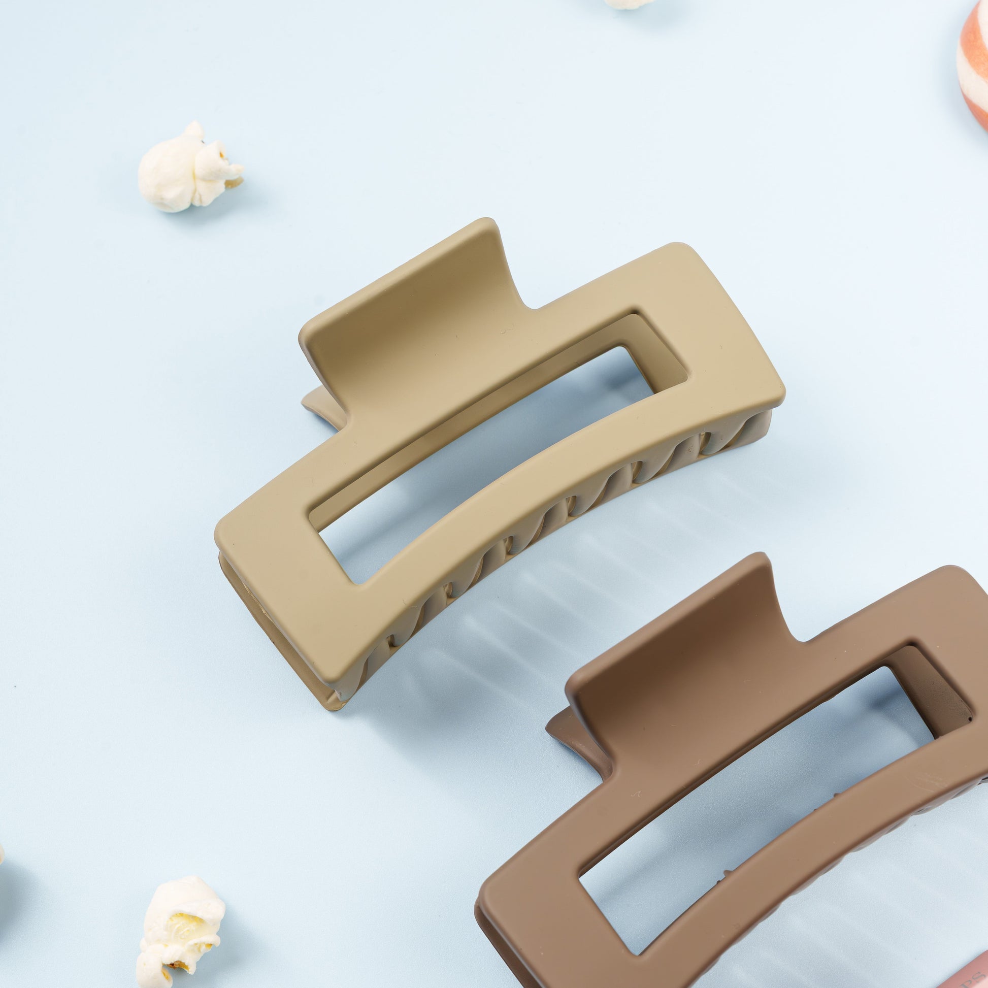 vera clips fijn dik haar extra tandjes haarspeld khaki