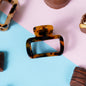 haarspeld dik haar gemiddeld haar stevig kwalitatief haarklem clips clip marmer bruin