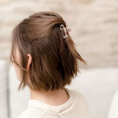 haarspeld haarklem clips fijn haar stevig clip dun haar  licht roze