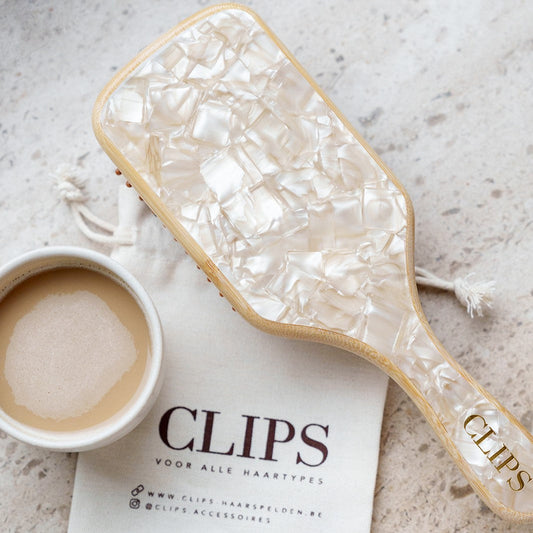 bamboo borstel brush hoofdhuid clips