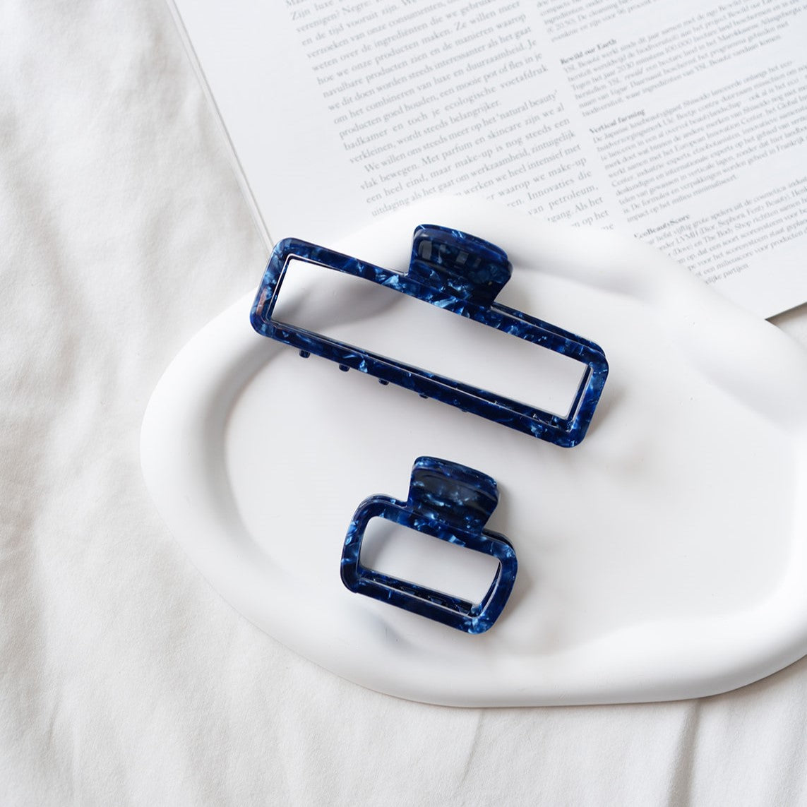 kwalitatief duo van clips voor alle haartypes blauw haarspelden