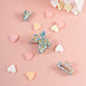 haarspeld clips haarklem vlinder marmer blauw groen roze