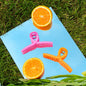 haarspeld haarklem clip krul fijn glad haar mat extra tandjes oranje