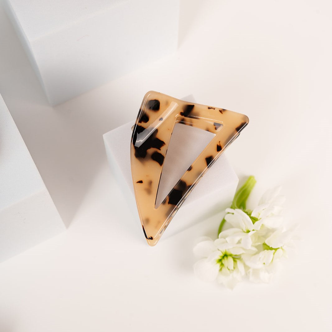 flo driehoek haarspeld normaal fijn dik haar beige