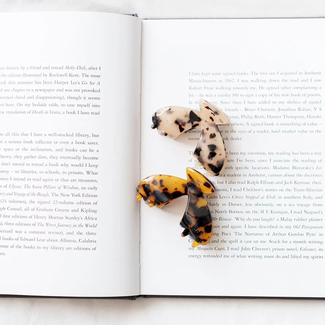 Julia gesplitste clip haarspeld haarklem clips licht groen extra tandjes fijn haar dik haar stevig beige bruin