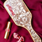 gepersonaliseerde borstel haarspeld haarklem clips personalised eigen naam initiaal bamboo borstel 
