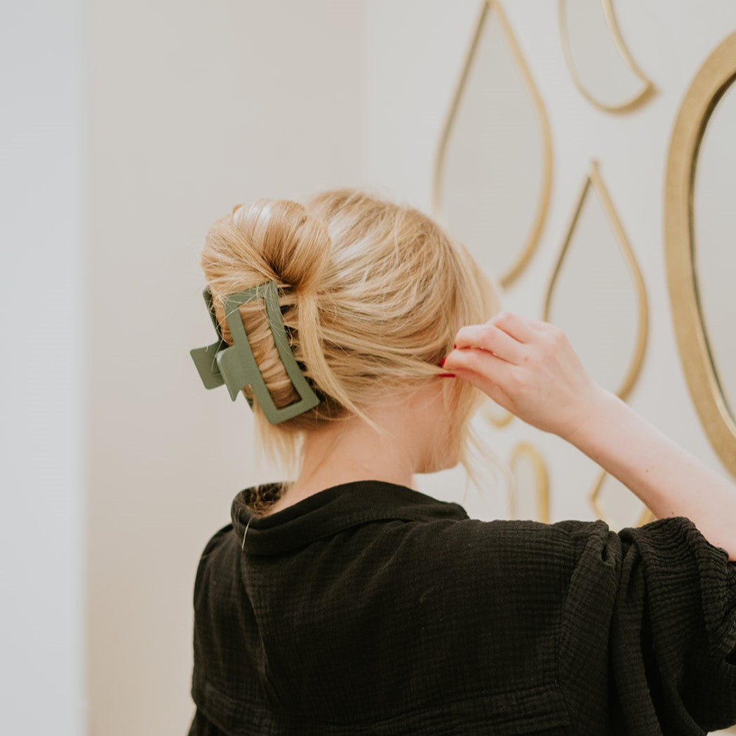 grote vierkante haarspeld dik haar
