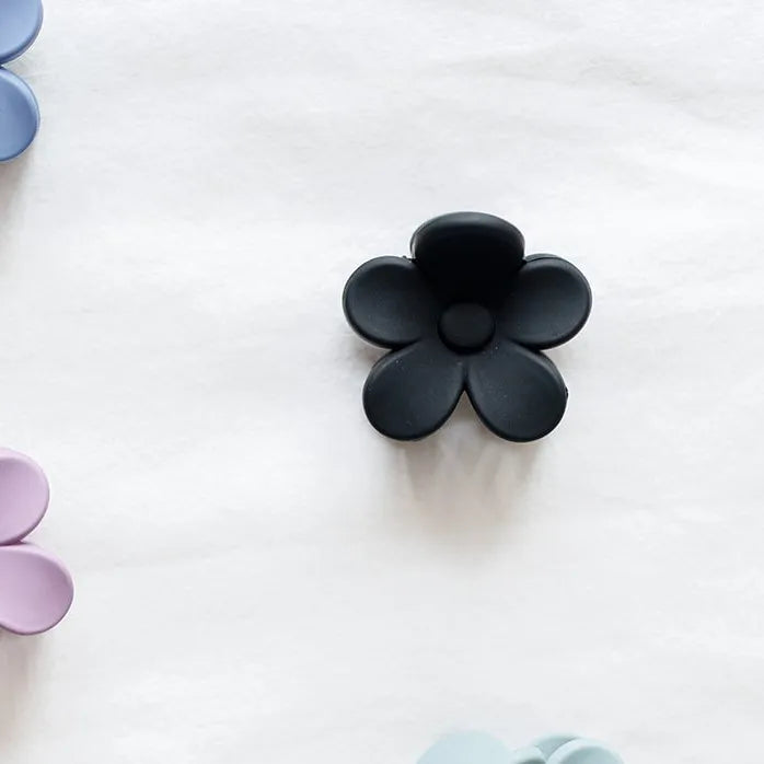 haarspeld bloem haarklem clips extra tandjes glad haar fijn dik stevig zwart