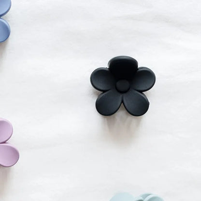haarspeld bloem haarklem clips extra tandjes glad haar fijn dik stevig zwart