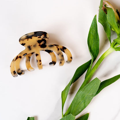 mary grote haarspeld clips dik lang haar bruin