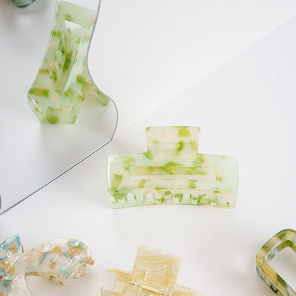 haarspeld fijn haar knijpt goed glad haar kwalitatief haarklem klein clips licht groen
