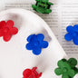 haarspeld bloem haarklem clips extra tandjes glad haar fijn dik stevig blauw rood groen