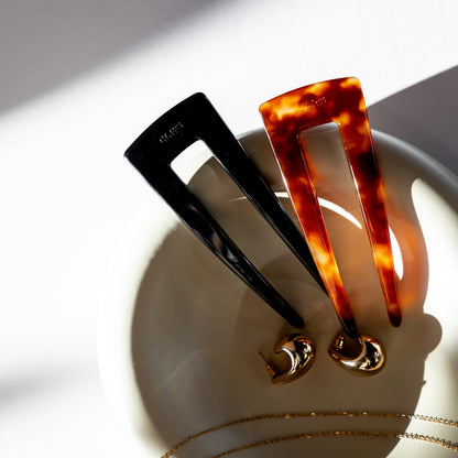 french pin clips haarspeld normale haardikte french twist zwart bruin 
