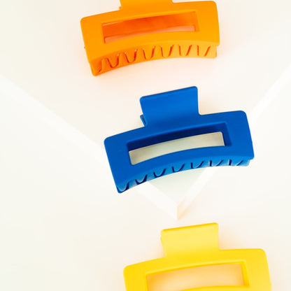 clips haarspeld alle haartypes haarklem mat extra tandjes stevig glad haar blauw