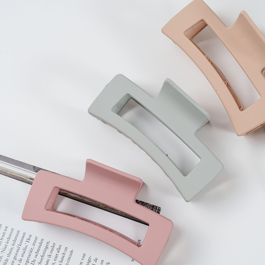 clips alle haartypes dik dun haar haarspeld haarklem grijs